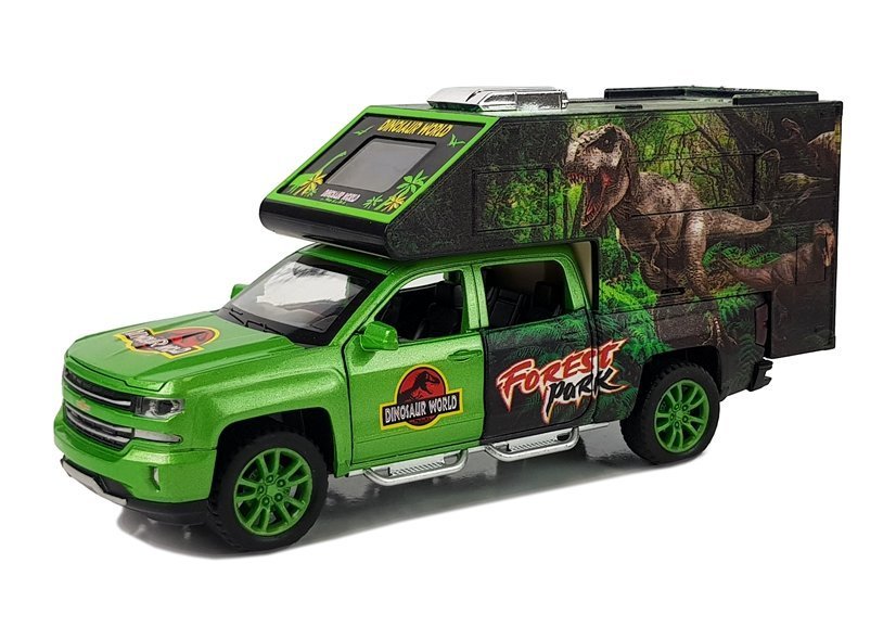 Camper with Dinosaurs Green