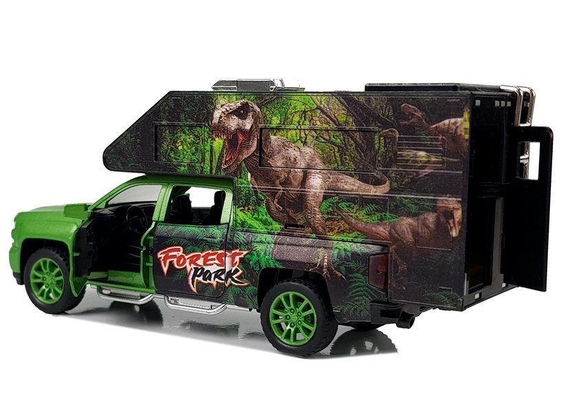 Camper with Dinosaurs Green