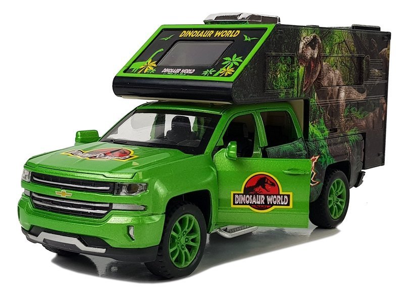 Camper with Dinosaurs Green