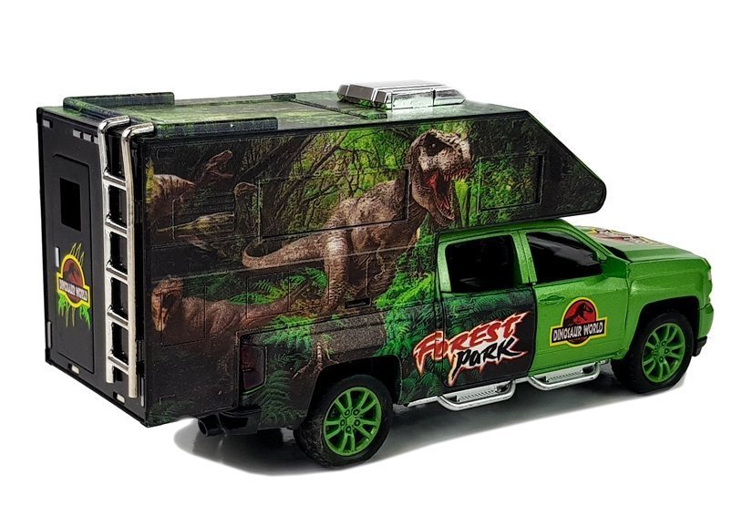 Camper with Dinosaurs Green