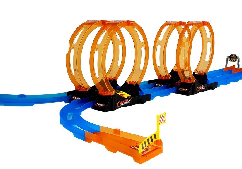 Race Track with 4 Loops, Two 181 cm Cars