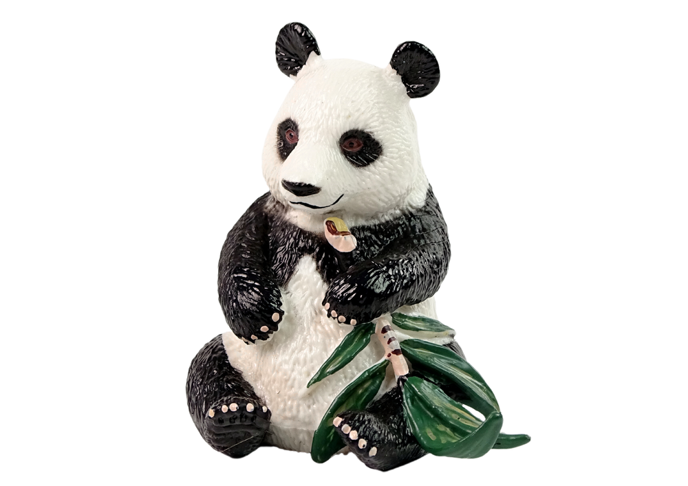 Animal Figurine Set Panda Eating with the Little Ones