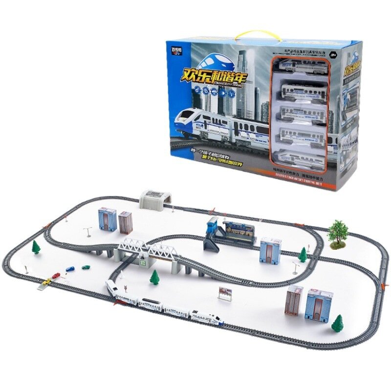 Electric Train Set Train Tracks Drawbridge 366cm