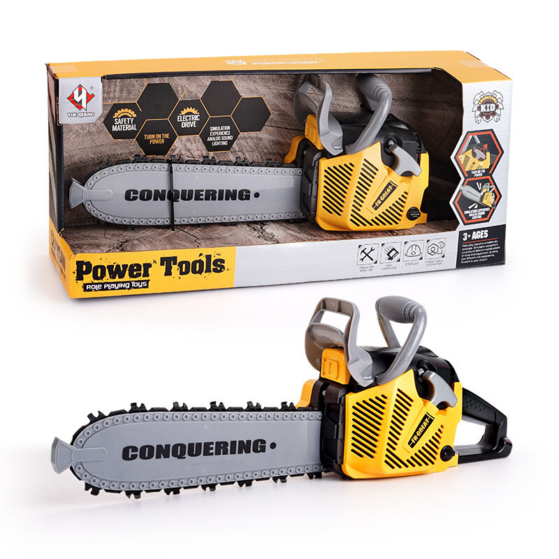 Chainsaw for Kids Rubber Blade Lights Sounds