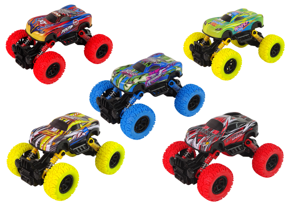 Auto Monster Truck Shock absorbers Rubber tyres Metal colours