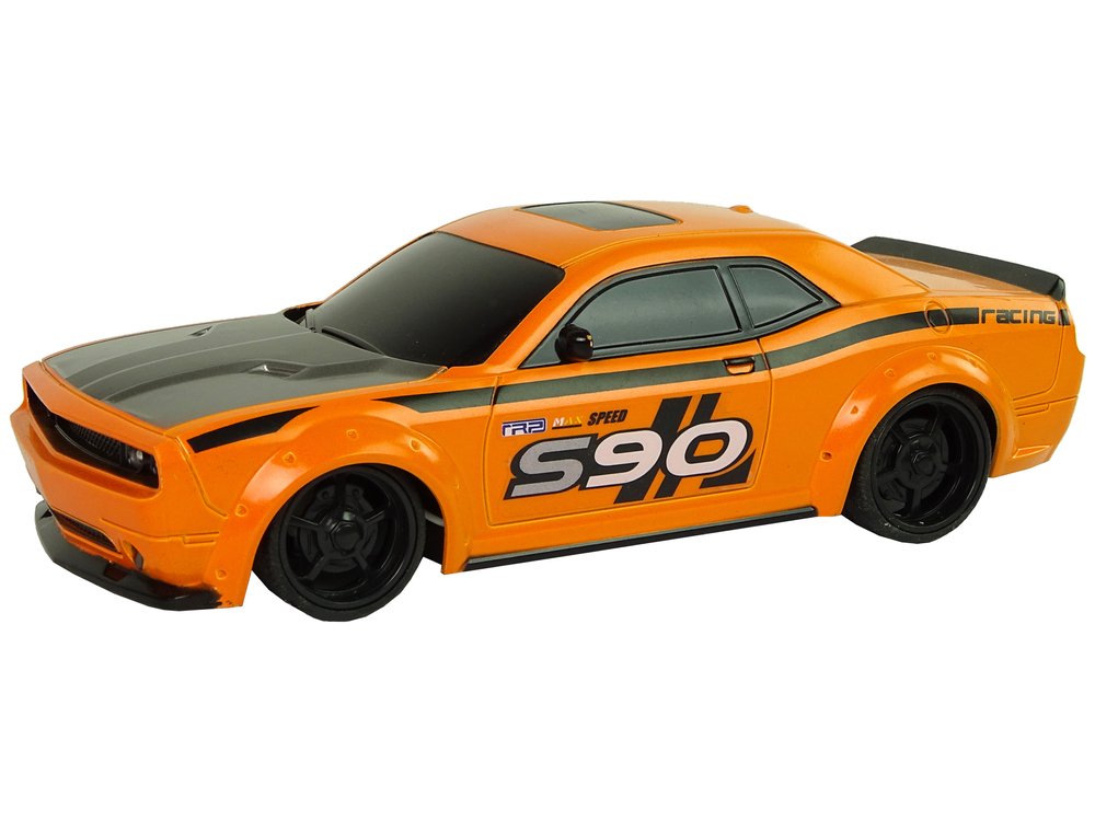 Remote Controlled Sports Car 1:24 Racing Orange 27 Mhz Pilot