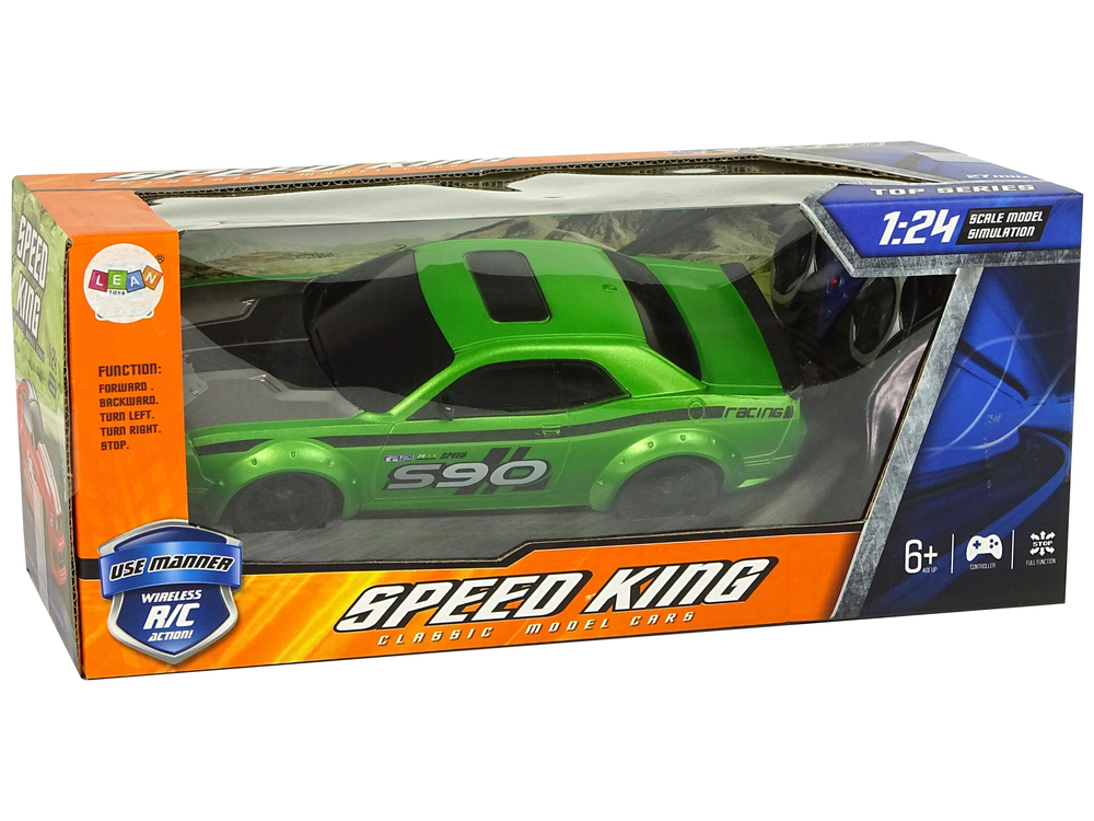 Remote Controlled Sports Car 1:24 Racing Green