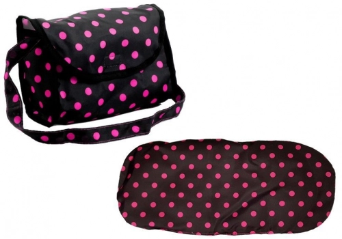 Alice Leļļu rati 2in1 Black/Pink