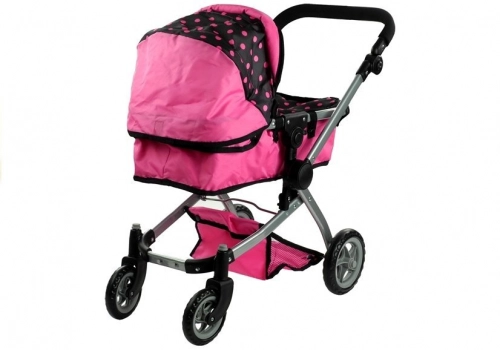 Коляска для кукол 2в1 Alice Pink