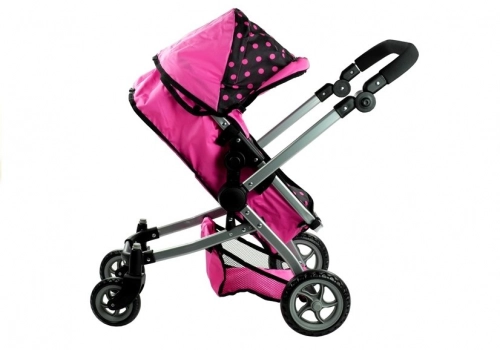 Коляска для кукол 2в1 Alice Pink