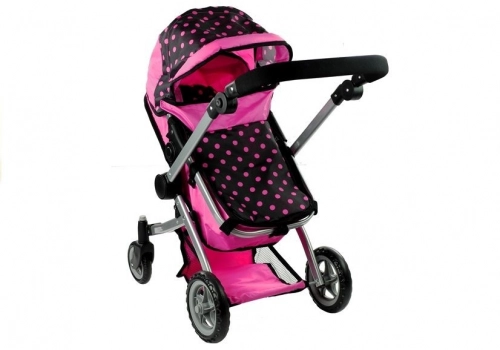 Коляска для кукол 2в1 Alice Pink