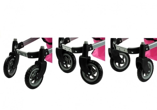 Коляска для кукол 2в1 Alice Pink