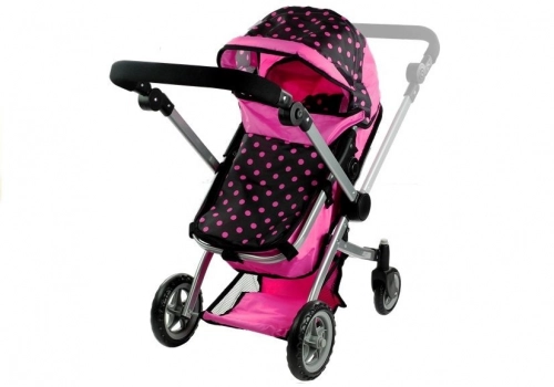 Коляска для кукол 2в1 Alice Pink