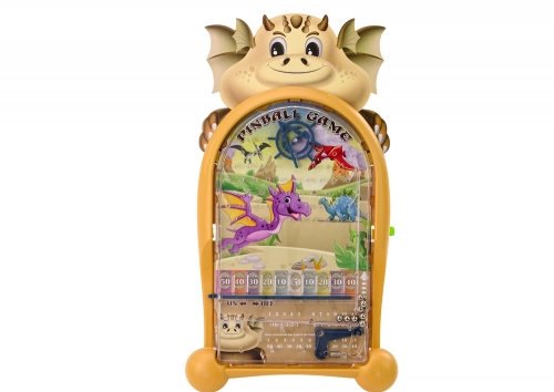 Arcade Game Pinball Dinosaurs Dragon Stand Beige
