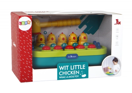 Arcade Game Whac-a-Mole Chickens Hammer Lights Sounds Battery Operated