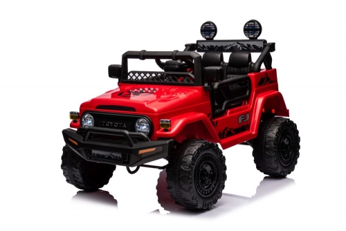 Divvietīgs bērnu elektromobilis Toyota FJ Red 4x4