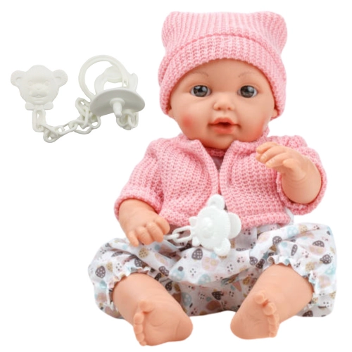 Baby Doll Boy Hat Sweater Pacifier Sounds