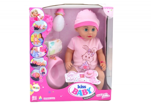 Baby Doll Peeing Bodysuit Hat Potty Bottle Accessories
