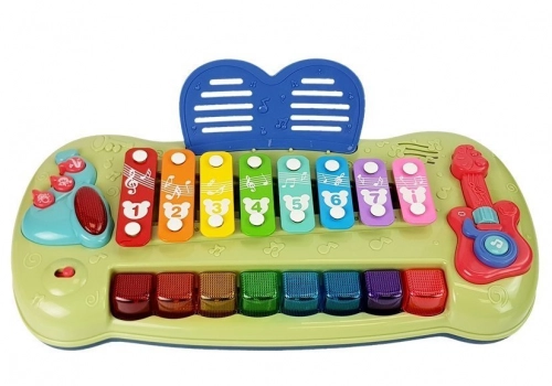 Baby Grand Piano Cymbals Illuminated Keys Music