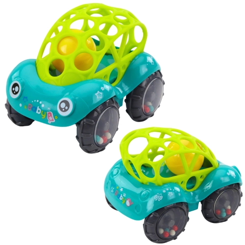 Baby Rattle Car Red Green