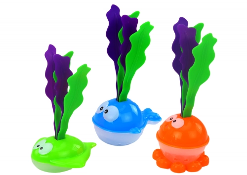 Bath Toys Strainer Basket 2in1 Shark Fish with Algae