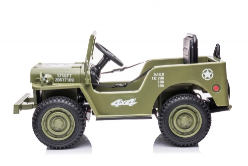 Одноместный электромобиль JH-103 Olive Green 4x4