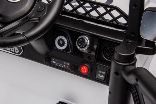 Divvietīgs bērnu elektromobilis Toyota FJ White 4x4