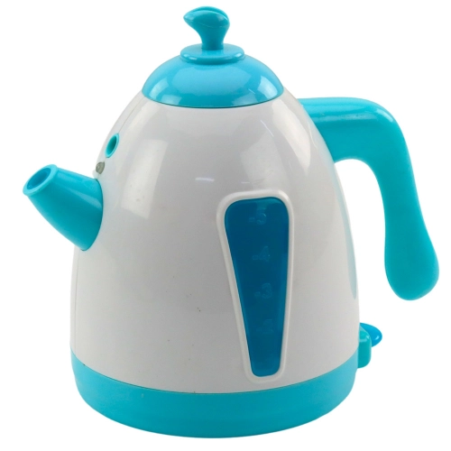 Battery Kettle Steam Lights Sounds Turquoise