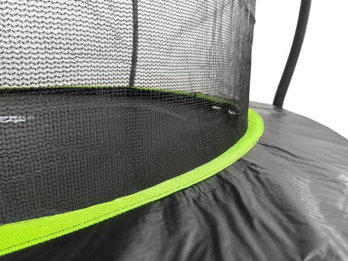 Batuts ar drošības tīklu un kāpnēm 427 cm (14ft) LEAN Sport Max Black-Green