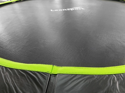 Batuts ar drošības tīklu un kāpnēm 427 cm (14ft) LEAN Sport Max Black-Green