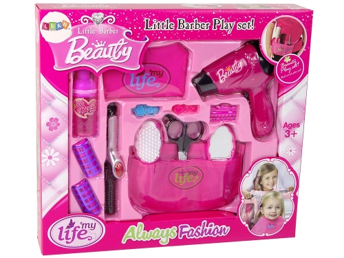 Beauty Hairdressing Set Hair dryer Curling iron Pink