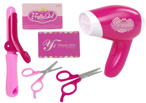 Beauty set for the little lady Hairdressing accessories + battery-operated hairdryer