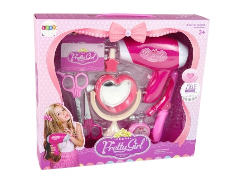 Beauty set for the little lady Hairdressing accessories + battery-operated hairdryer