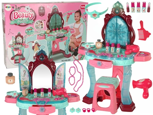 Beauty Set Toilet with Mirror Light Sound Jewellery