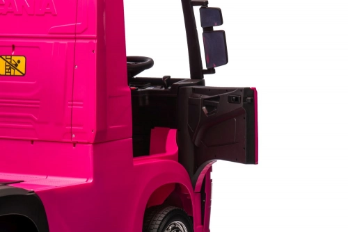 Bērnu elektriskā smagā mašīna Scania 500R HL698 Pink