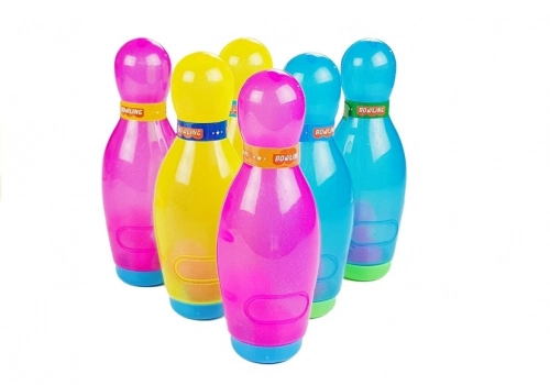 Big Bowling Set 6 pcs Colorful Pins + Bowling Ball
