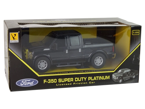 Black Car Ford F-350 Pick Up Friction Drive 1:28