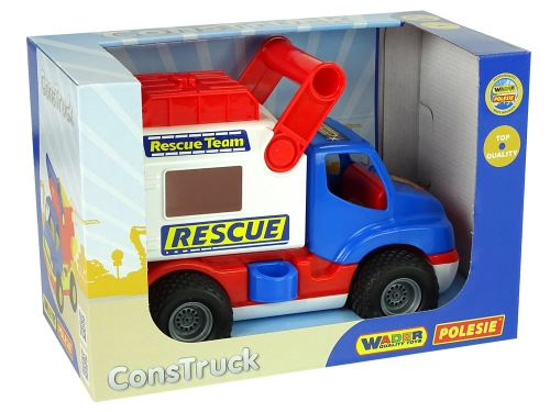 Blue and White Polesie ConsTruck Rescue Car 41937