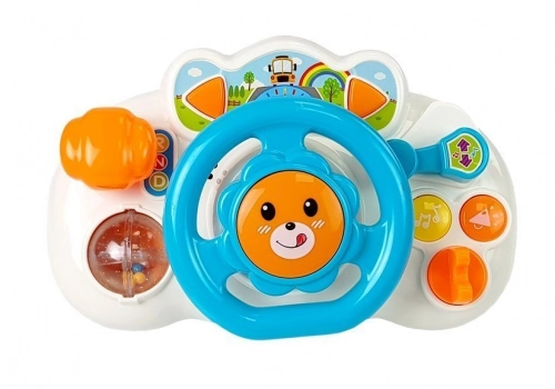 Blue Educational Steering Wheel for Baby