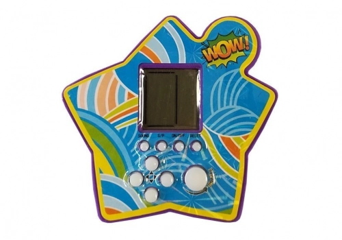 Brick Game Electronic Tetris Portable Star Purple