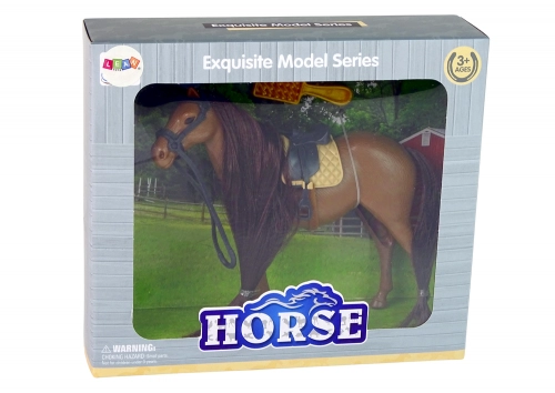 Brown Mane Combing Horse Figurine