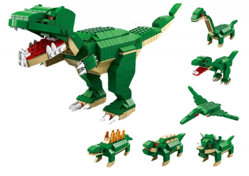 Building Blocks Dinosaurs 6in1 DIY Dinosaur Set 1000 pcs.