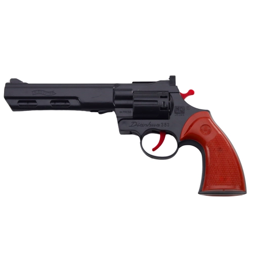 Cap Revolver Gun Prop Shot Sound Black