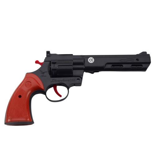 Cap Revolver Gun Prop Shot Sound Black