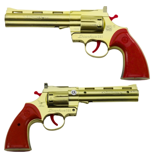 Cap Revolver Gun Prop Shot Sound Gold
