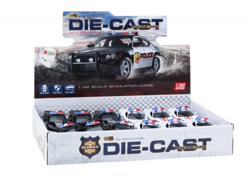 Car Police Car Police Car Metal 1:32 Drive Mix