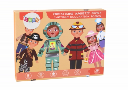 Cartoon Character Theme Magnetic Puzzle Set