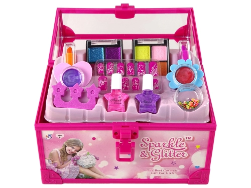 Children's Makeup Set Trunk Pink