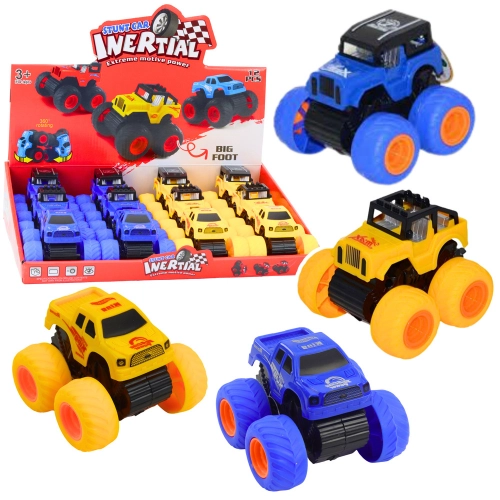 Climbing Off-Road Car With Drive Yellow Blue