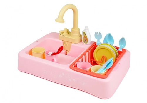 Colorful Sink with Tap Dishwasher with Accesories